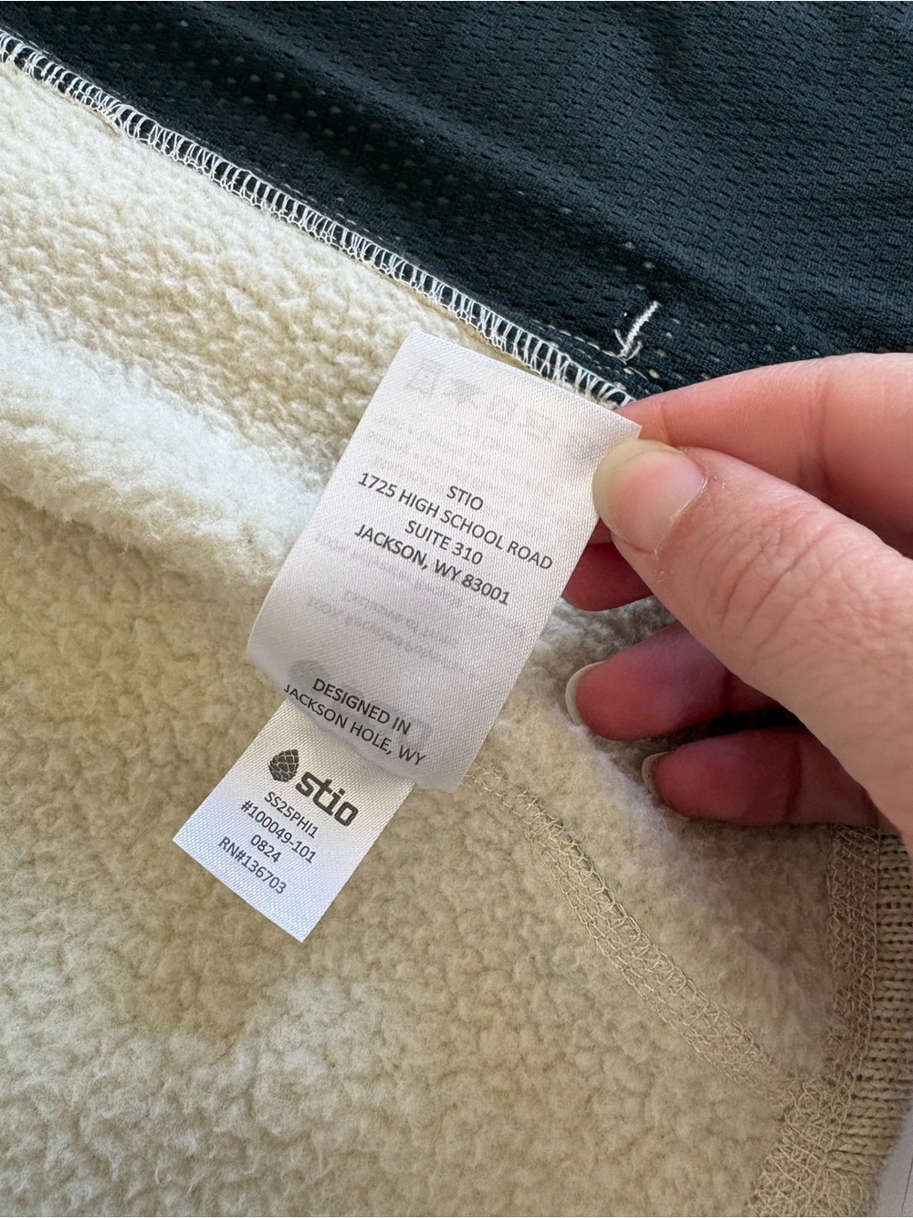 Stio Sweetwater Fleece Jacket Size Small Beige Full Zip - Picture 5 of 9